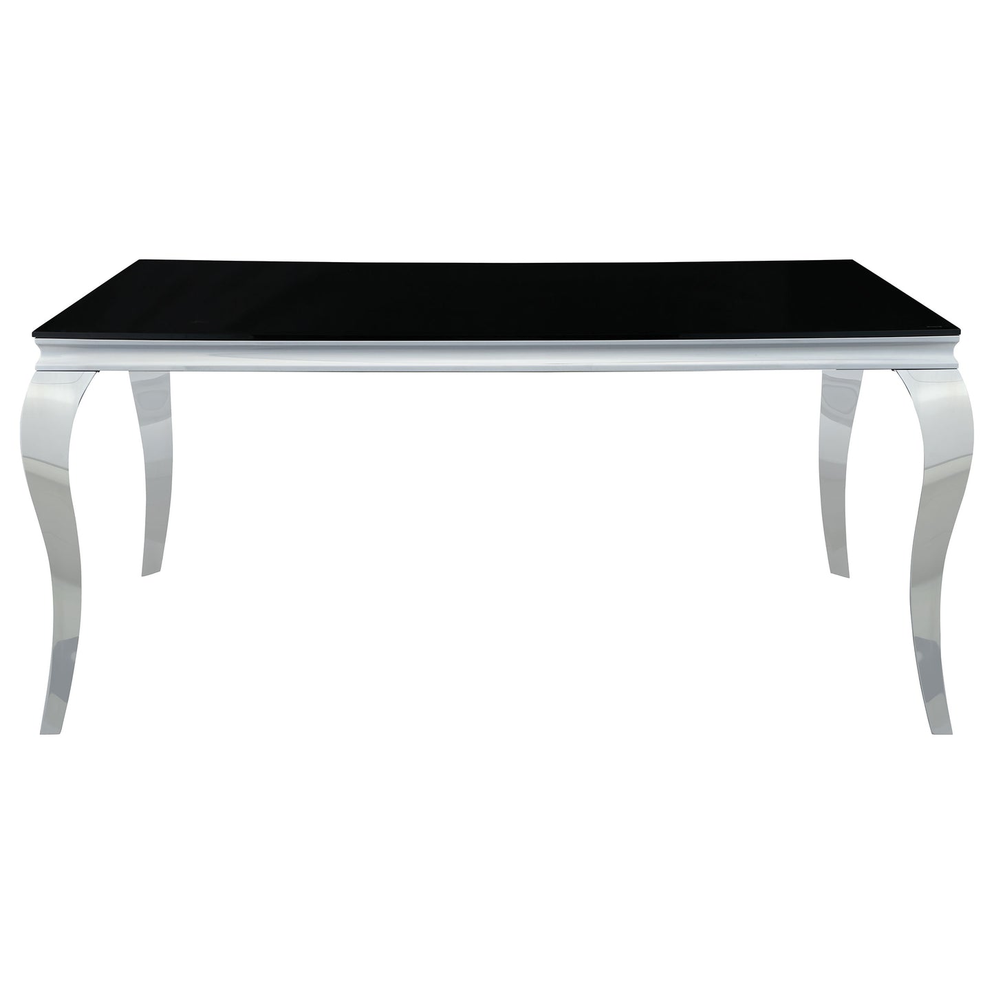 Carone 5-piece 61-inch Rectangular Black Glass Dining Set Black
