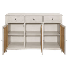 Load image into Gallery viewer, Kirby 3-drawer Rectangular Server with Adjustable Shelves Natural and Rustic Off White
