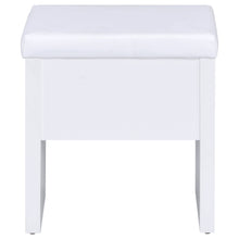 Load image into Gallery viewer, Harvey Vanity Set with Lift-Top Stool White
