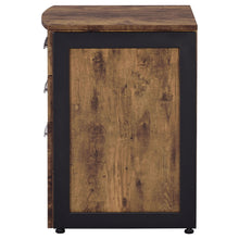 Load image into Gallery viewer, Estrella 3-drawer File Cabinet Antique Nutmeg and Gunmetal
