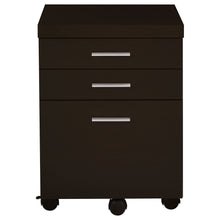 Load image into Gallery viewer, Skylar 2-piece Home Office Set L-Shape Desk with File Cabinet Cappuccino
