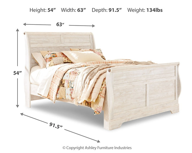 Ashley Express - Willowton Sleigh Bed
