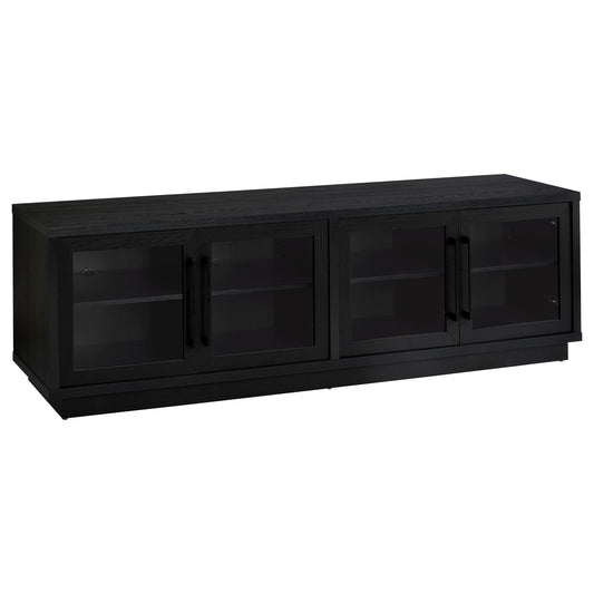 Medina 4-Door TV Stand for TVs up to 85 Inches Black