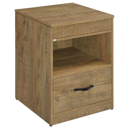 Fabre 1-drawer Extendable Top Nightstand Bedside Table Mango