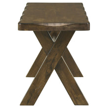 Load image into Gallery viewer, Alston X-shaped Dining Bench Knotty Nutmeg
