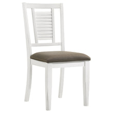 Load image into Gallery viewer, Appleton Ladder Back Dining Side Chair White and Brown (Set of 2)

