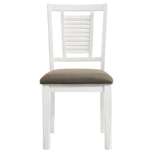 Load image into Gallery viewer, Appleton Ladder Back Dining Side Chair White and Brown (Set of 2)
