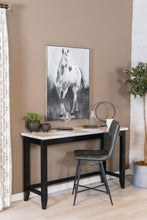 Load image into Gallery viewer, Toby Rectangular Marble Top Counter Height Table Espresso and White
