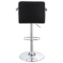 Load image into Gallery viewer, Palomar Adjustable Height Bar Stool Black and Chrome
