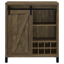 Load image into Gallery viewer, Arlington Bar Cabinet with Sliding Door Rustic Oak
