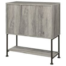 Load image into Gallery viewer, Claremont Sliding Door Bar Cabinet with Lower Shelf Grey Driftwood
