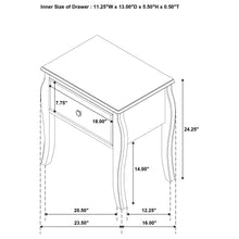 Load image into Gallery viewer, Dominique 1-drawer Nightstand Cream White
