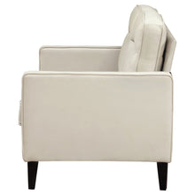 Load image into Gallery viewer, Jonah Upholstered Track Arm Loveseat Ivory
