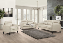Load image into Gallery viewer, Jonah Upholstered Track Arm Loveseat Ivory
