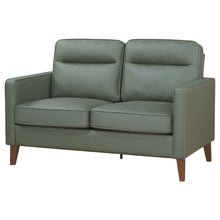 Load image into Gallery viewer, Jonah Upholstered Track Arm Loveseat Green
