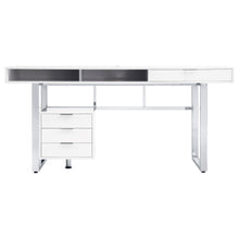 Load image into Gallery viewer, Whitman 4-drawer Writing Desk Glossy White
