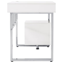 Load image into Gallery viewer, Whitman 4-drawer Writing Desk Glossy White
