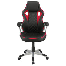 Load image into Gallery viewer, Lucas Upholstered Office Chair Black and Red

