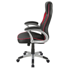 Load image into Gallery viewer, Lucas Upholstered Office Chair Black and Red
