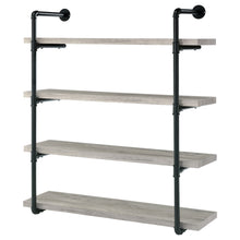 Load image into Gallery viewer, Elmcrest 40-inch Wall Shelf Black and Grey Driftwood

