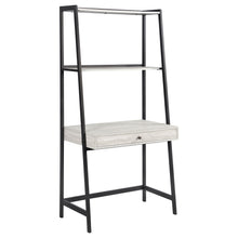 Load image into Gallery viewer, Pinckard 3-piece Ladder Desk Set Grey Stone and Black
