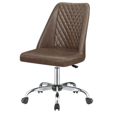 Load image into Gallery viewer, Althea Upholstered Tufted Back Office Chair Brown and Chrome
