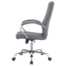 Load image into Gallery viewer, Abisko Upholstered Office Chair with Casters Grey and Chrome
