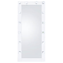 Load image into Gallery viewer, Zayan Full Length Floor Mirror With Lighting White High Gloss
