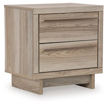 Load image into Gallery viewer, Hasbrick Queen Panel Bed with Mirrored Dresser, Chest and Nightstand
