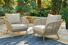 Load image into Gallery viewer, Ashley Express - Swiss Valley 2 Outdoor Lounge Chairs with End Table
