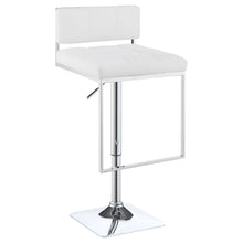 Load image into Gallery viewer, Alameda Adjustable Bar Stool White and Chrome
