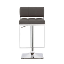 Load image into Gallery viewer, Alameda Adjustable Bar Stool Chrome and Grey
