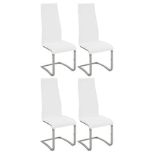 Load image into Gallery viewer, Montclair High Back Dining Chairs Black and Chrome (Set of 4)
