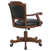 Load image into Gallery viewer, Turk Game Chair with Casters Black and Tobacco
