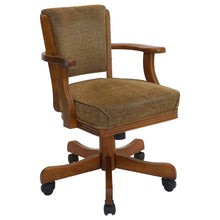 Load image into Gallery viewer, Mitchell Upholstered Game Chair Olive-brown and Amber
