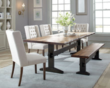 Load image into Gallery viewer, Bexley Rectangular Live Edge Dining Set Natural Honey and Espresso
