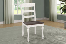 Load image into Gallery viewer, Madelyn Ladder Back Side Chairs Dark Cocoa and Coastal White (Set of 2)
