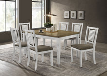 Load image into Gallery viewer, Appleton 7-piece Rectangular Dining Set Brown Brushed and White
