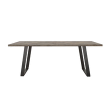 Load image into Gallery viewer, Misty Sled Leg Dining Table Grey Sheesham and Gunmetal
