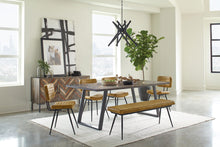 Load image into Gallery viewer, Misty 6-piece Rectangular Dining Set Grey Sheesham and Camel
