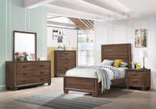 Load image into Gallery viewer, Brandon 5-piece Twin Bedroom Set Warm Brown
