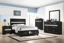 Load image into Gallery viewer, Miranda 4-piece Full Bedroom Set Black
