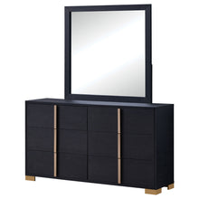 Load image into Gallery viewer, Marceline 6-drawer Dresser with Mirror Black
