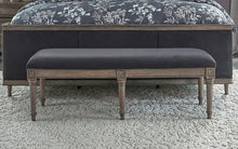 Load image into Gallery viewer, Alderwood Upholstered Bench French Grey
