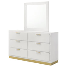 Load image into Gallery viewer, Caraway 6-drawer Dresser with Mirror White
