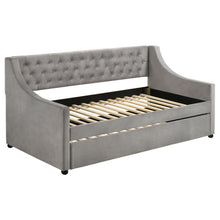 Load image into Gallery viewer, Chatsboro Twin Upholstered Daybed with Trundle Grey
