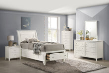 Load image into Gallery viewer, Selena 5-piece Twin Bedroom Set Cream White
