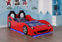 Load image into Gallery viewer, Cruiser Wood Twin LED Car Bed Red
