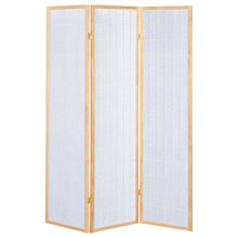 Load image into Gallery viewer, Carrie 3-panel Folding Screen Natural and White
