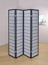 Load image into Gallery viewer, Roberto 4-panel Folding Screen Black and White
